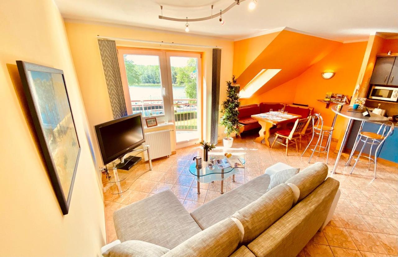 Sonnige Maisonette-Wohnung Mit Blick Auf Die Bucht Dziwnow Exterior photo